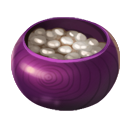 Bowl of Purple Weiqi Stones