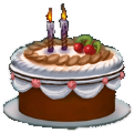 Brown Birthday Cake