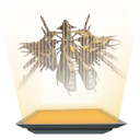 Orange Kulnar-Xex Battle Station Hologram