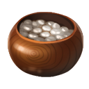 Bowl of Brown Weiqi Stones