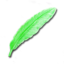 Green Angel Feather