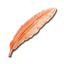 Orange Angel Feather