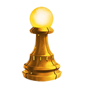 Orange Chess Piece