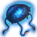 Blue Floating Brain