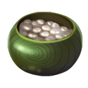 Bowl of Green Weiqi Stones