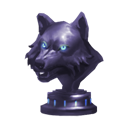 Purple Winter Wolf Statue