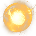 Orange Alien Energy Sphere