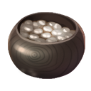 Bowl of Grey Weiqi Stones
