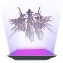 Purple Kulnar-Xex Battle Station Hologram